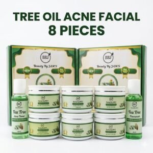 🌿 tea tree oil acne control facial kit – 8 pieces ✨