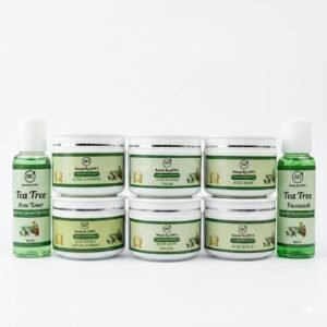 🌿 tea tree oil acne control facial kit – 8 pieces ✨