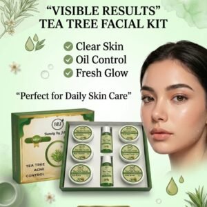 🌿 tea tree oil acne control facial kit – 8 pieces ✨